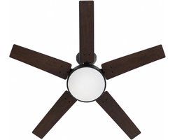 Stille plafondventilator met ledverlichting – 107 cm – 5 omkeerbare bladen – dimbare ledlamp van 18 W – 6 snelheden – zomer-/wintermodus – timer, geheugen, afstandsbediening – ideaal voor de woonkamer en de slaapkamer