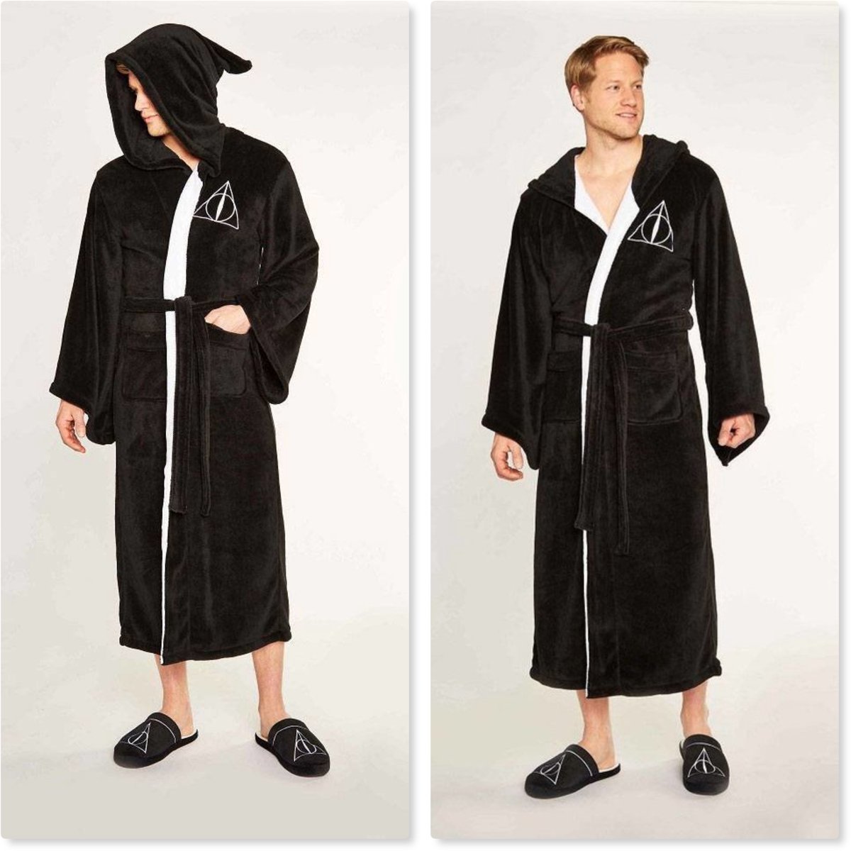 Badjas Harry Potter "Deathly Hallows" long version hooded oversized