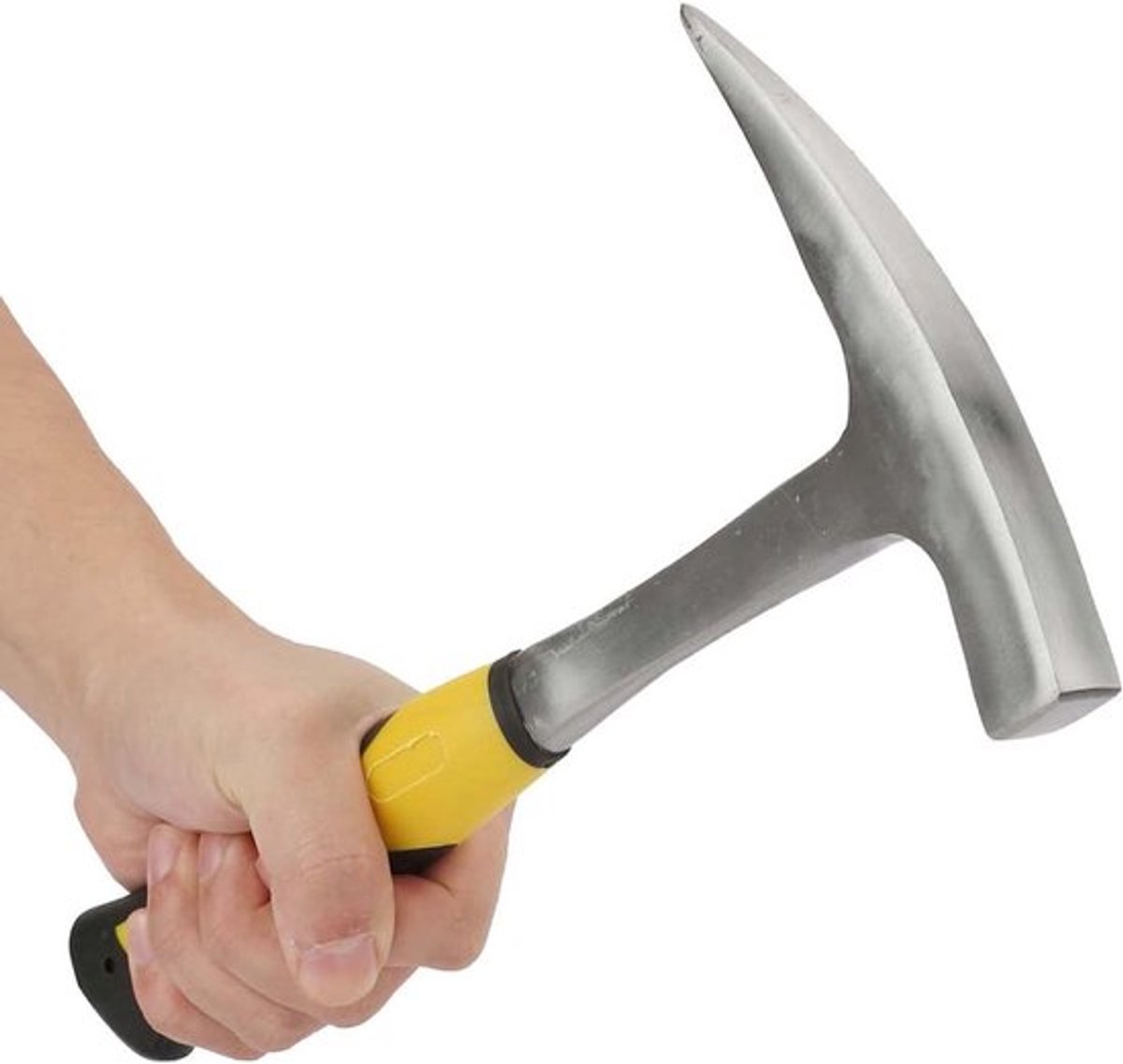 Geologische Hamer met Dubbele Kop en Rubber Handvat - Hoogwaardig Staal 30x18cm voor Professioneel Gebruik