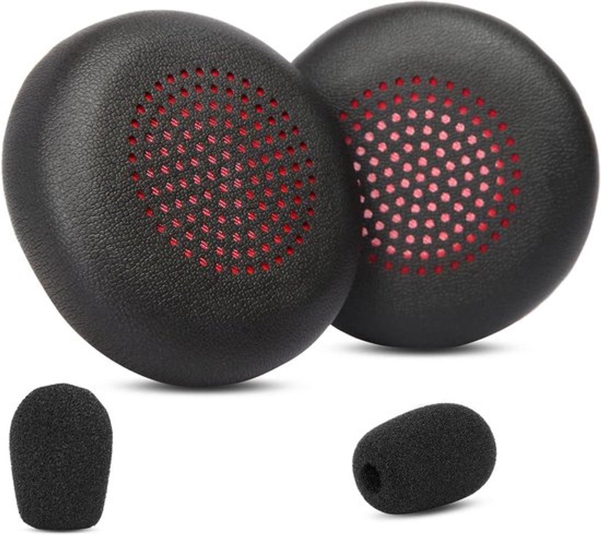 Oorkussens Vervanging Compatibel met Stereofonische Headset - Rood