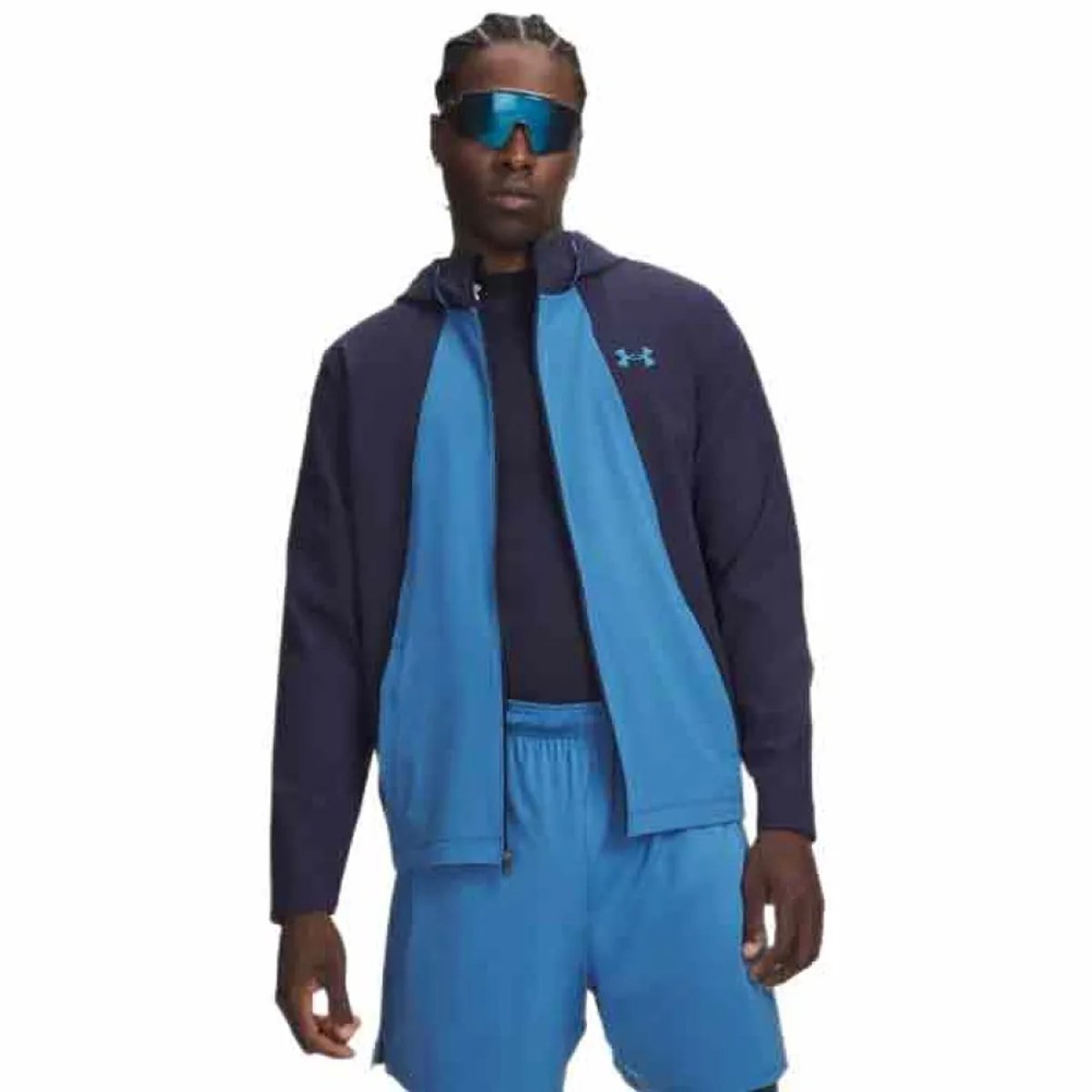 Under Armour Tech Utility Woven Sweatshirt Met Rits Blauw S Man
