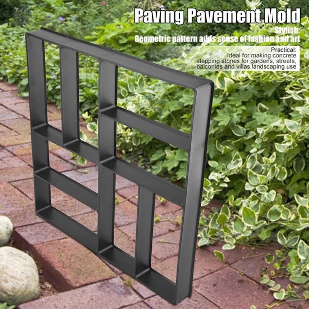 Bestrating Betonvorm Tuin Gazon Loopbrugdecor Herbruikbaar Geometrisch Design