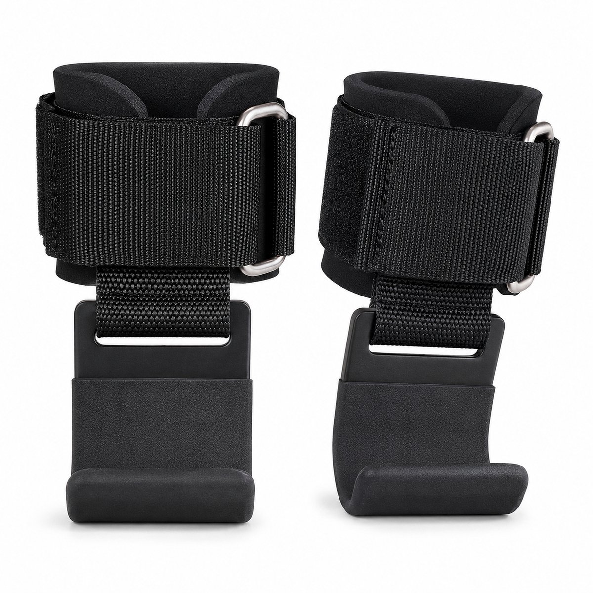 Consumerce® Lifting Hooks Zwart - 1 Paar - Krachttraining Accessoires - Powerlifting Strap - Fitness Deadlift Straps - Grips
