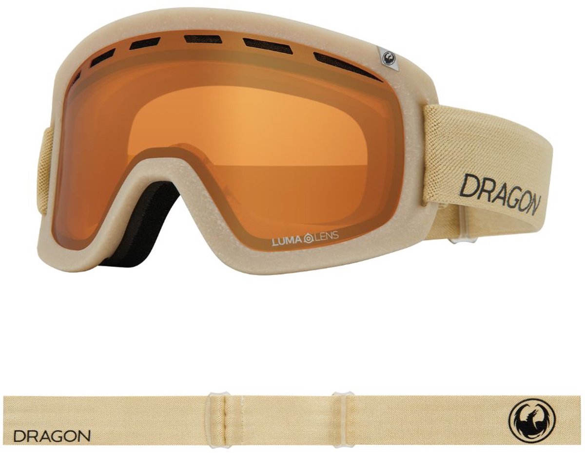 Dragon Alliance D1 OTG Skibril - Raw/Amber & Midnight