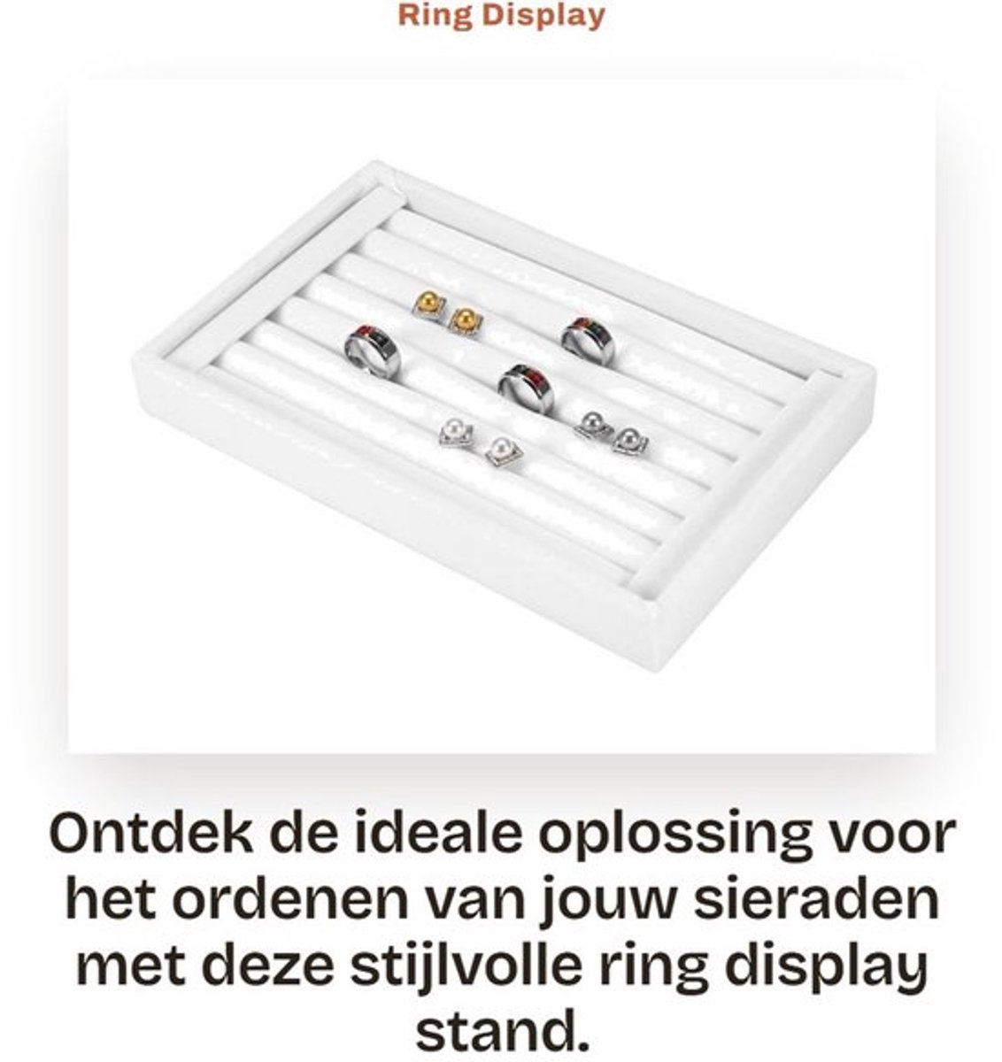 Oorbellenhouder - Sieradenrekje - Oorbellen display - Duurzaam materiaal - 23 x 14,5 x 3 cm - Elegant design met pluche oppervlak - Juwelenhouder
