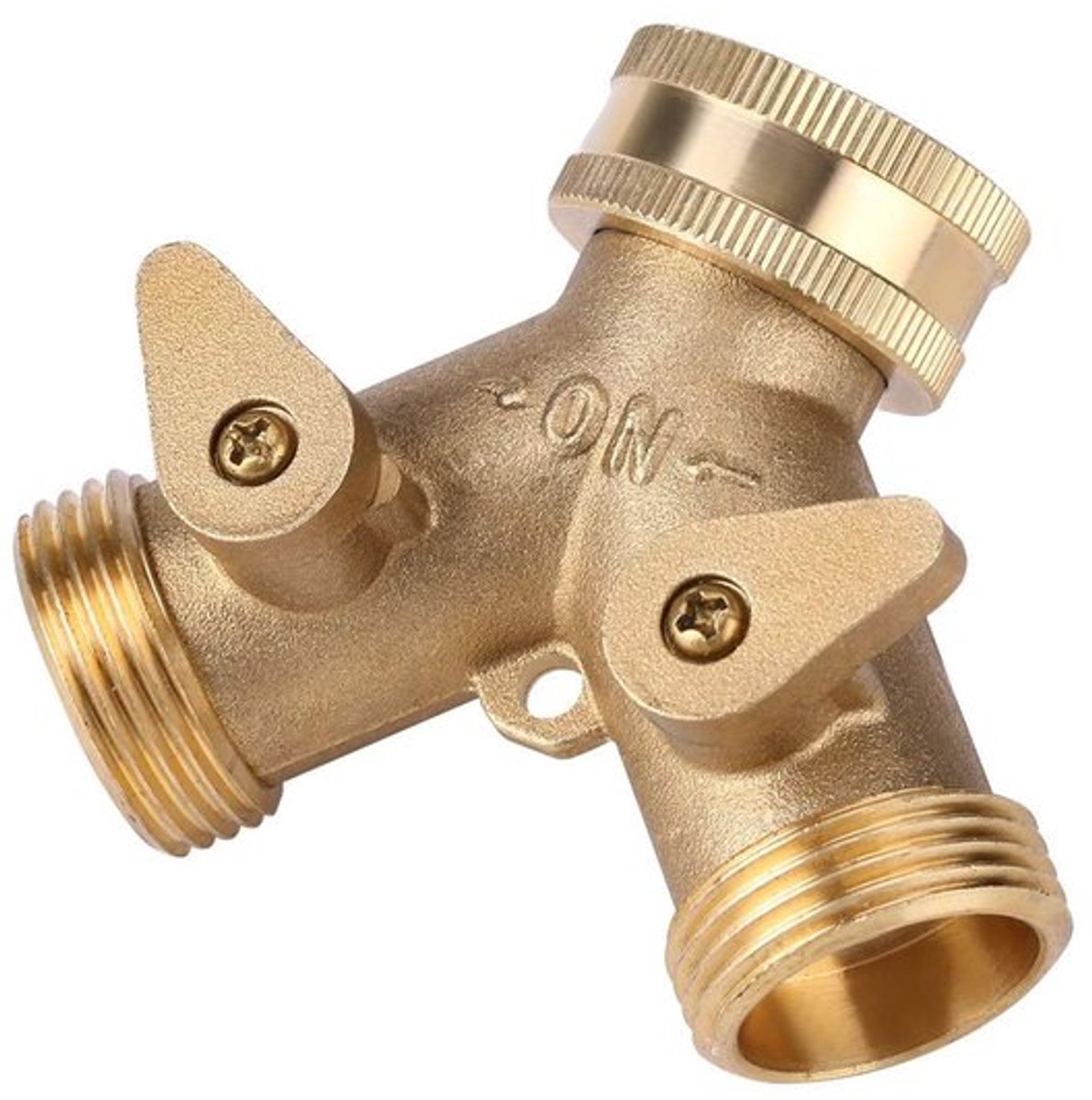 Slang Splitter 2-weg - Messing - Tuinslang Koppeling - Kraanadapter - Corrosiebestendig - Eenvoudig te Installeren - Tuinslang Connector