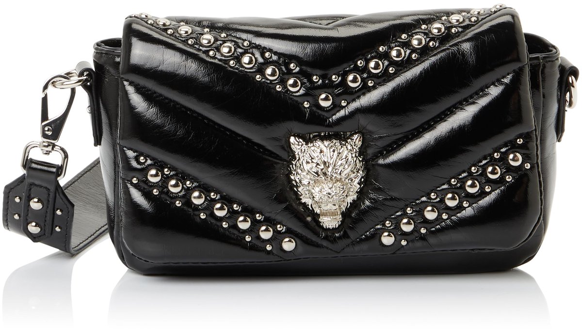 SnelShoppen - Dames Handtas SMALL Flap Cady, Zwart, Schoudertas, Mode, Kunstleer, Perfect voor Feest en Dagelijks Gebruik