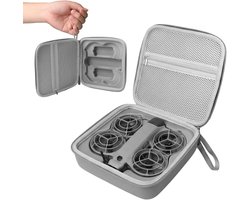 Drone tas case voor DJI Neo 2, compacte harde schaal koffer in grijs, PU handtas opbergtas draagtas met EVA-binneninzetstuk, schokbestendige Neo 2 hoes