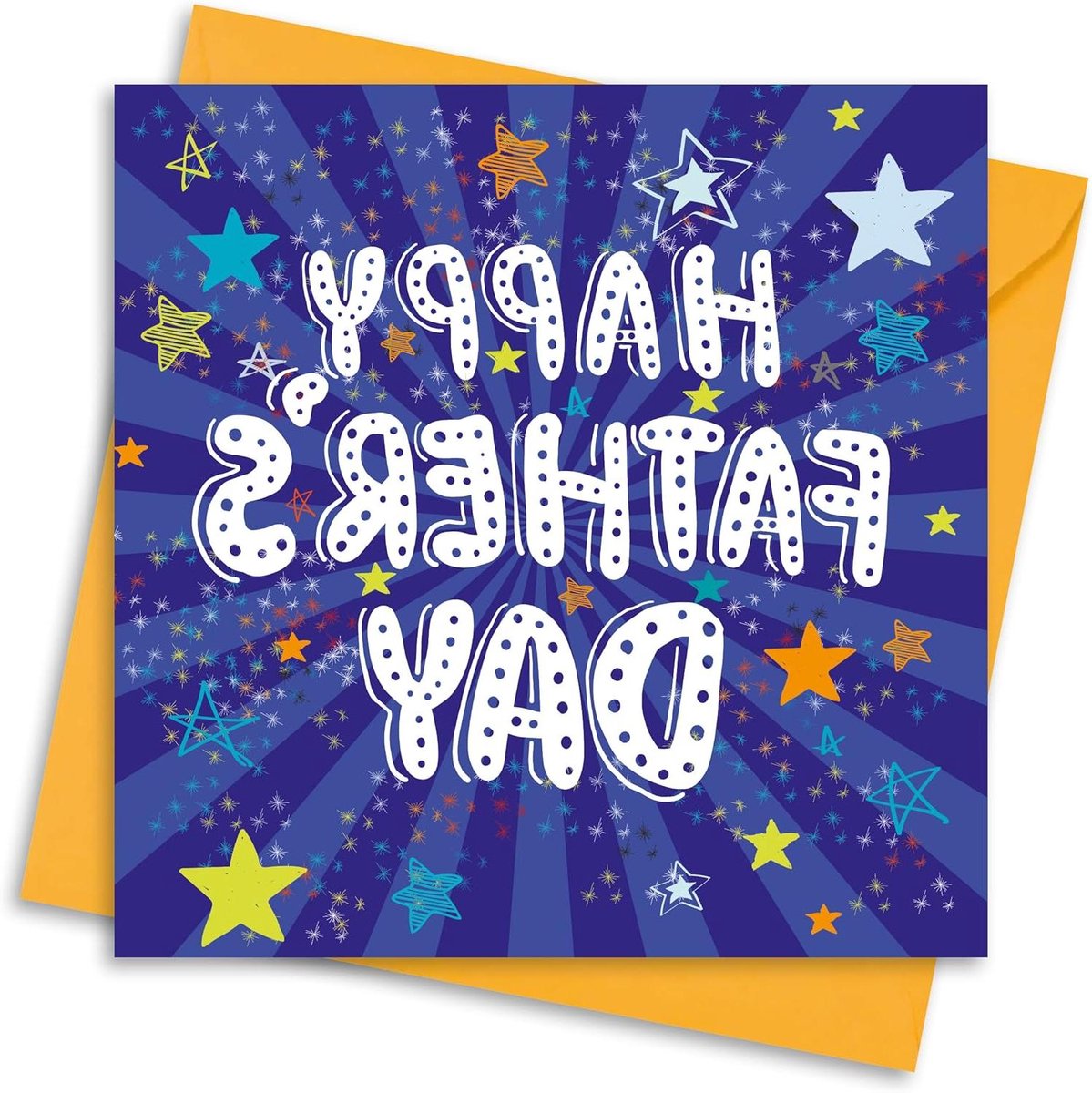 Vaderdag kaart - Kaart voor papa - Speciaal moment vieren - Milieuvriendelijk papier - 150x150mm - Veelkleurig