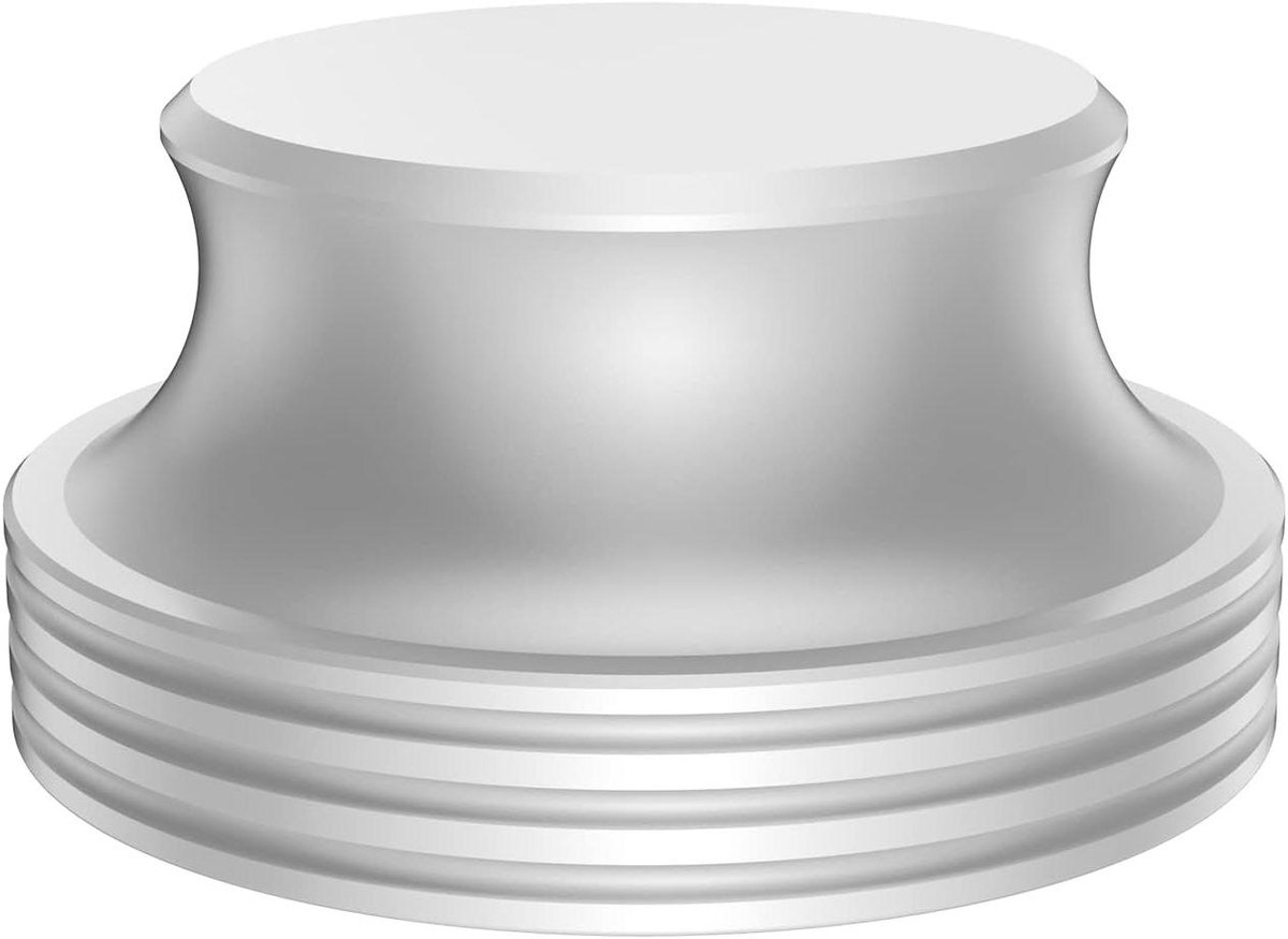 Platenspeler Stabilisator - LP Gewicht - Muziek Luisteren - Trillingen Minimaliseren - 404 g - Zilver
