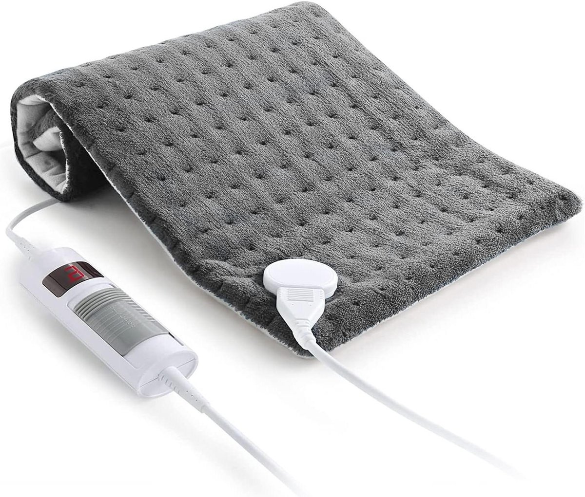 Verwarmingskussen - Warmtekussen Elektrisch - Ontspanning Spieren - Snel Verwarmingstechniek - 30 x 60 cm - Grijs