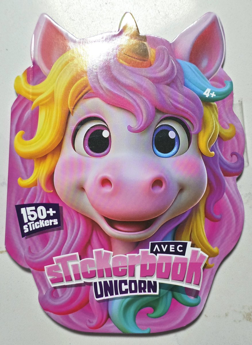 Avec stickerboek unicorn - eenhoorn - 150+ stickers - pocket sticker boekje