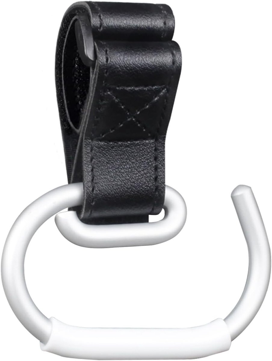 Grote universele kinderwagenhaken voor tassen, stevige pram accessoires met antislip bescherming en luxe uitstraling