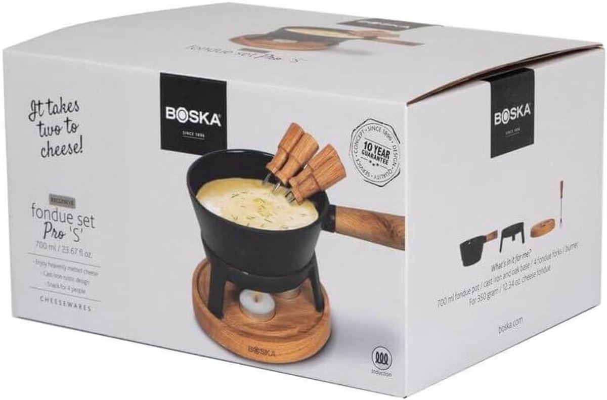 Fondue Set - Kaasfondue Pan - Gezellig Tafelen - Geschikt Voor Elke Warmtebron - 700 ml - Zwart – foto 7