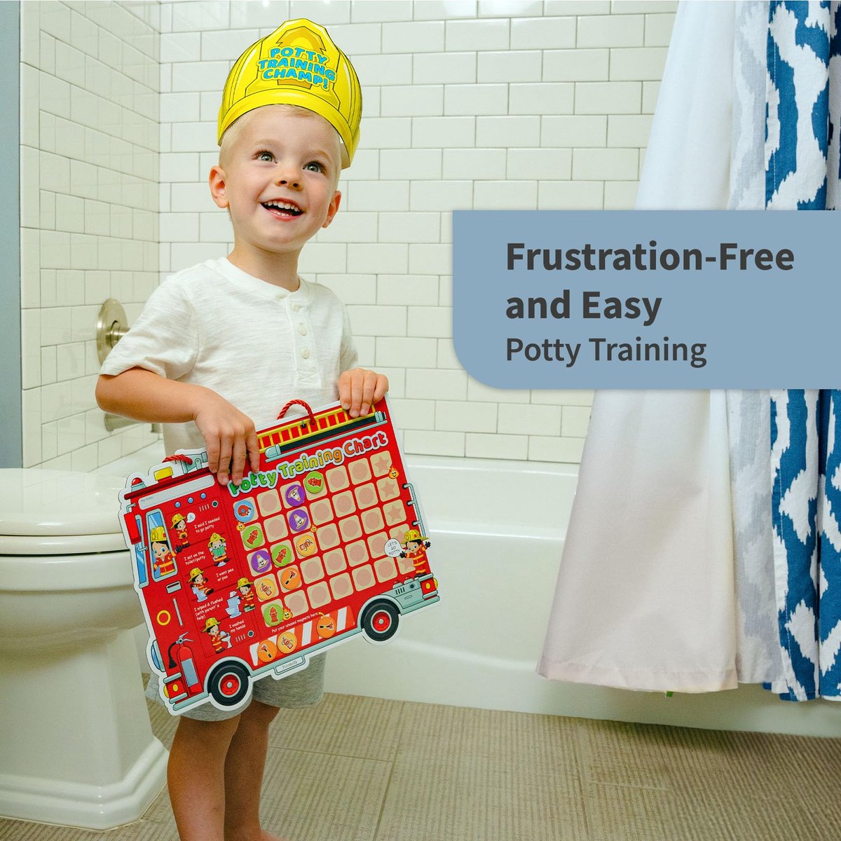 SnelShoppen - Potty Training Kaart met 35 Stickers en 3 Herinneringsstickers, Kroon voor Peuters Jongens en Meisjes - Potty Training Beloningen voor K
