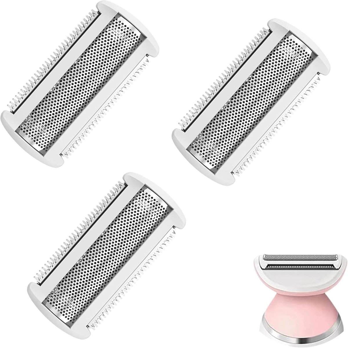 Vervangende Scheerkoppen voor Dames - Roestvrij Staal - Geschikt voor Droog en Nat Scheren - 3 Stuks Razor Blades