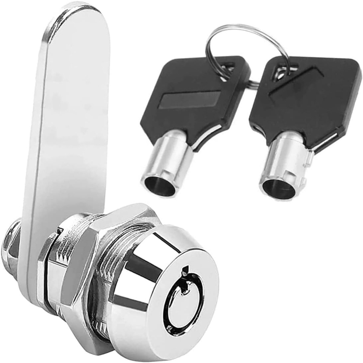 16 mm schroefdraad buisvormig nokkenslot, cilinderslot, tonslot voor brievenbus voor deur, lade, kast of meubelstuk, brievenbus met gelijke sleutels