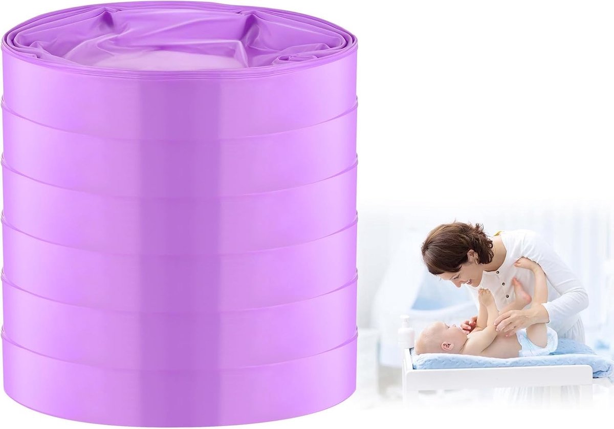 6-Pack Navullingen voor Luieremmers, 4.5m Luieremmer Refills, Geschikt voor Diverse Merken, Ideaal voor Babyverzorging en Gemakkelijk Afvalbeheer
