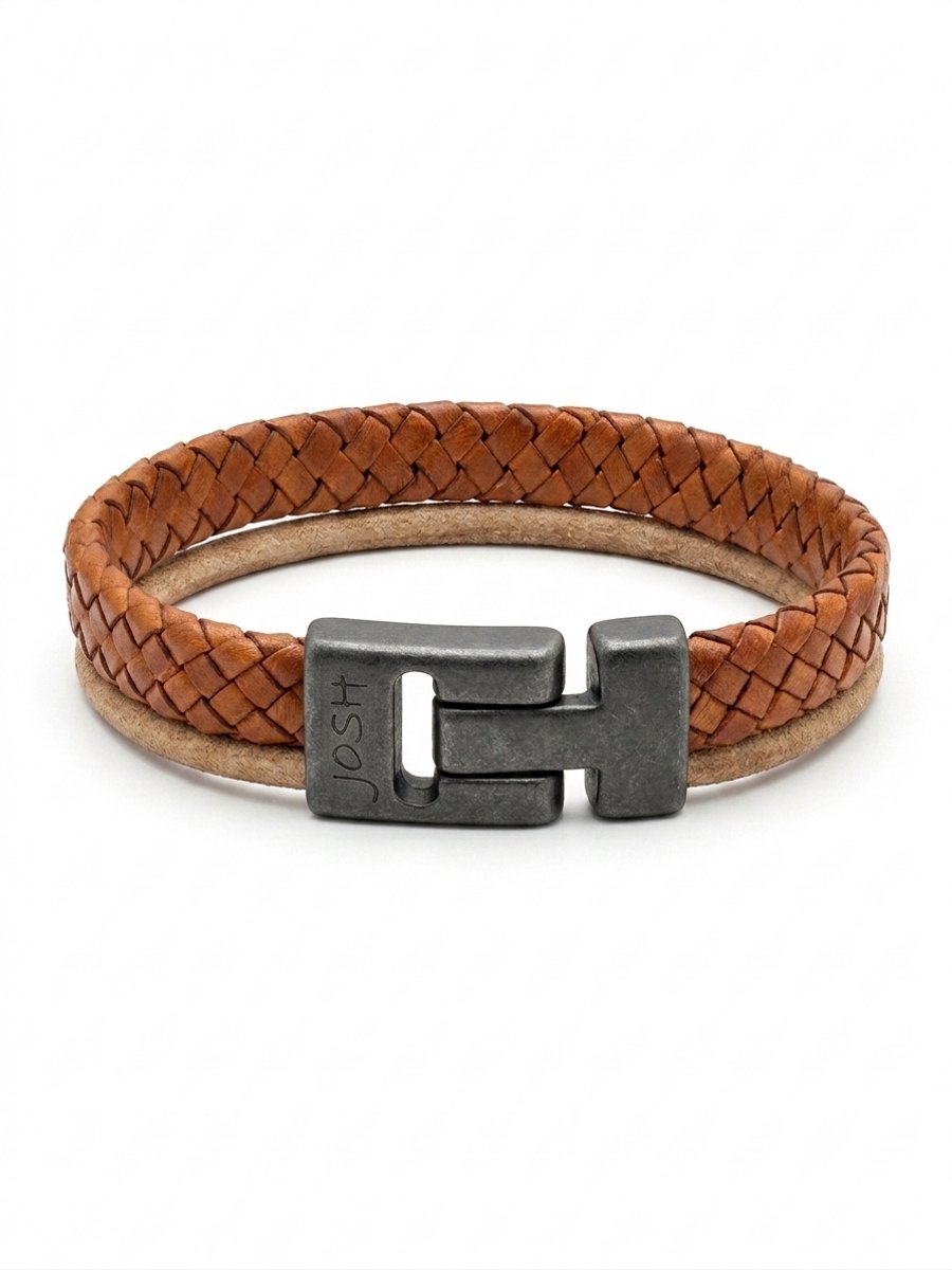 Josh Leren Armband 25040VB/CGNC/LME L-1 21.5cm