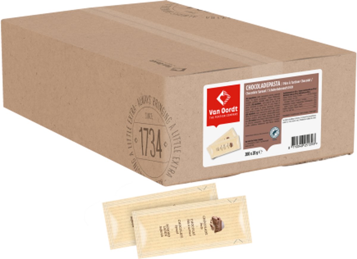 Van Oordt | Chocoladepasta zakjes | 200st x 20gr