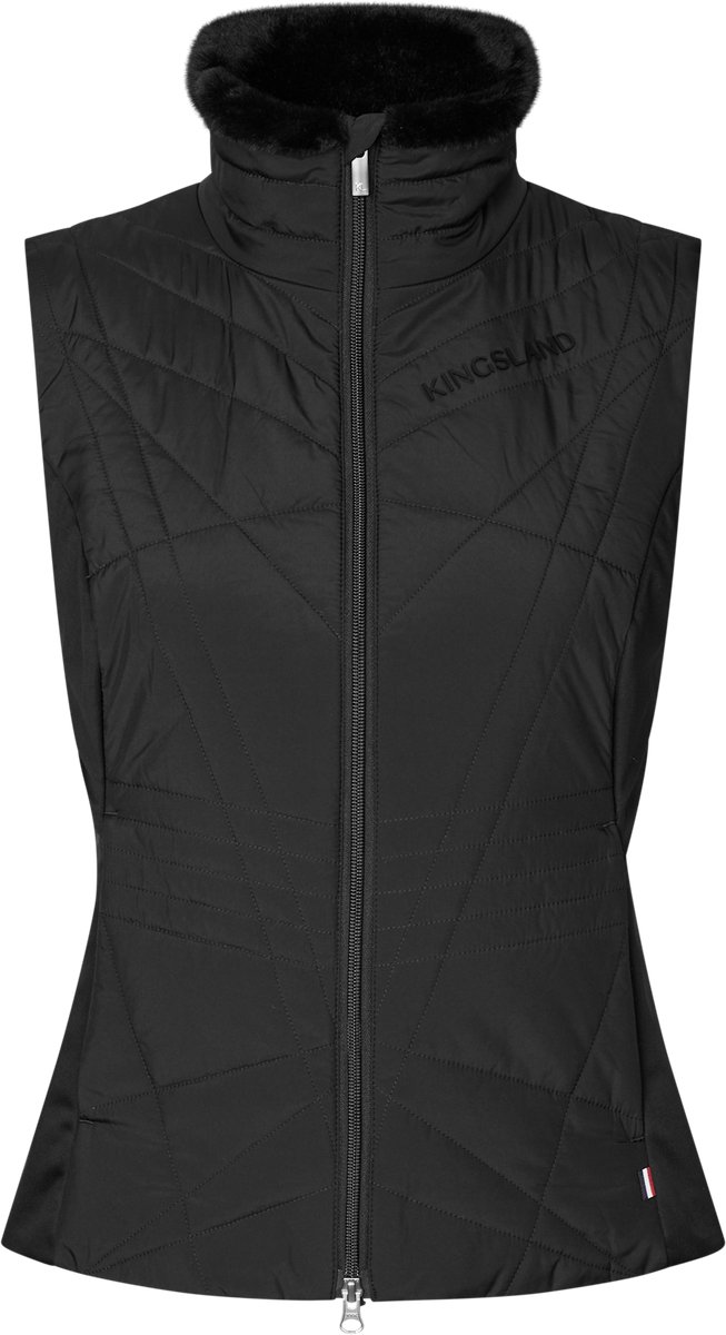Kingsland Bodywarmer Padded Alba AW26 Black - S | Zwart | Winterkleding ruiter