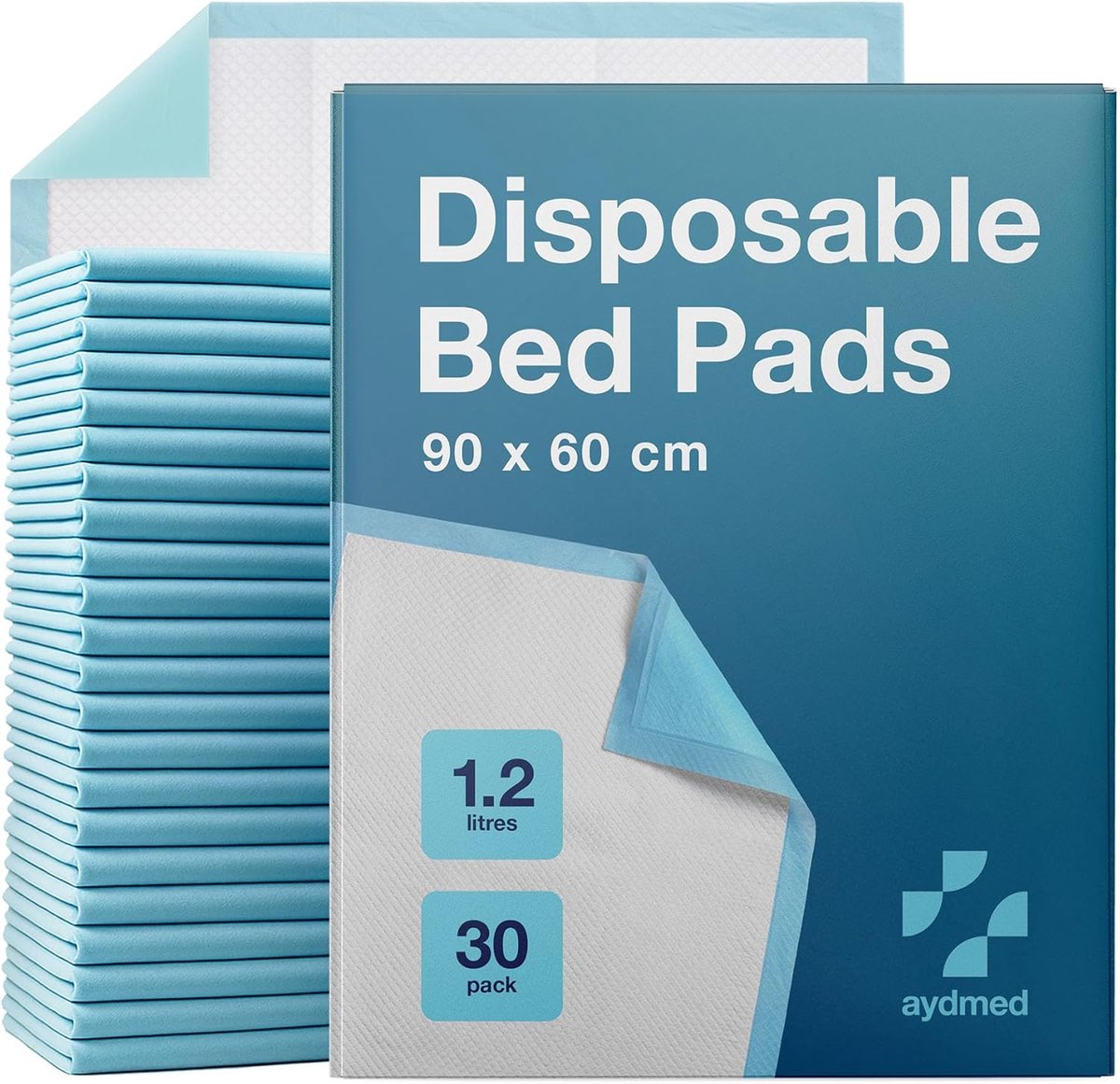 SnelShoppen - 30 x Premium Wegwerp-Incontinentie-Inlegzolen, Grote Waterdichte en Ultra-Absorberende Beschermfolies voor Matras, Bank en Stoel, 60 cm