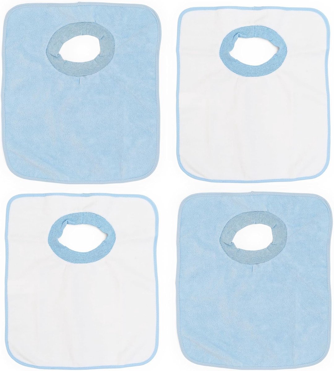Ti TIN, Set of 4 waterproof bibs - 100% polyester microfibre - bibs for babies from 6 to 18 months - ShopVlot