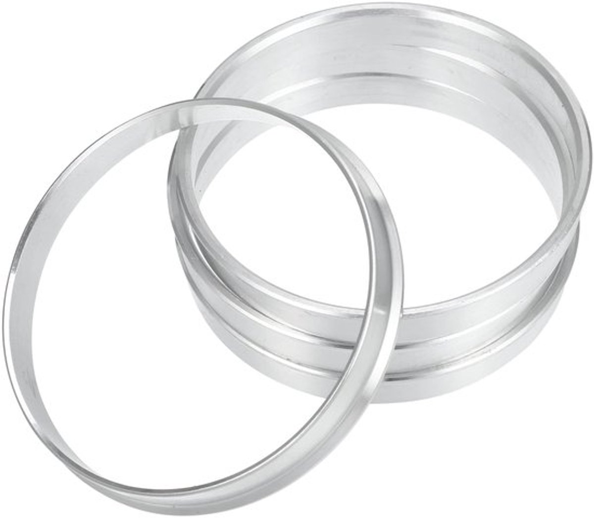 Naafcentrische Ring 74,1 mm naar 71,1 mm - 4 Stuks - Aluminiumlegering - Trillingsdemping - Perfecte Pasvorm - Precisie Bewerkt - Naafring