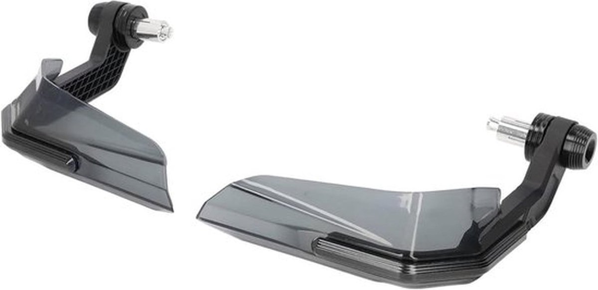 22mm Motorfiets Handbeschermers van Aluminium en ABS voor Chopper en Scooter - Universele Montage - Zwart. Beschermt Handen tegen Weersinvloeden.