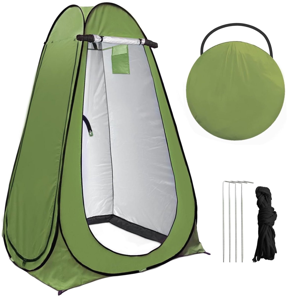 SnelShoppen - Exsink Pop-up Tent Toilettent Douchetent Waterdicht Polyester Mobiele Outdoor Toilettent UV-Bescherming Camping Draagtas Inclusief