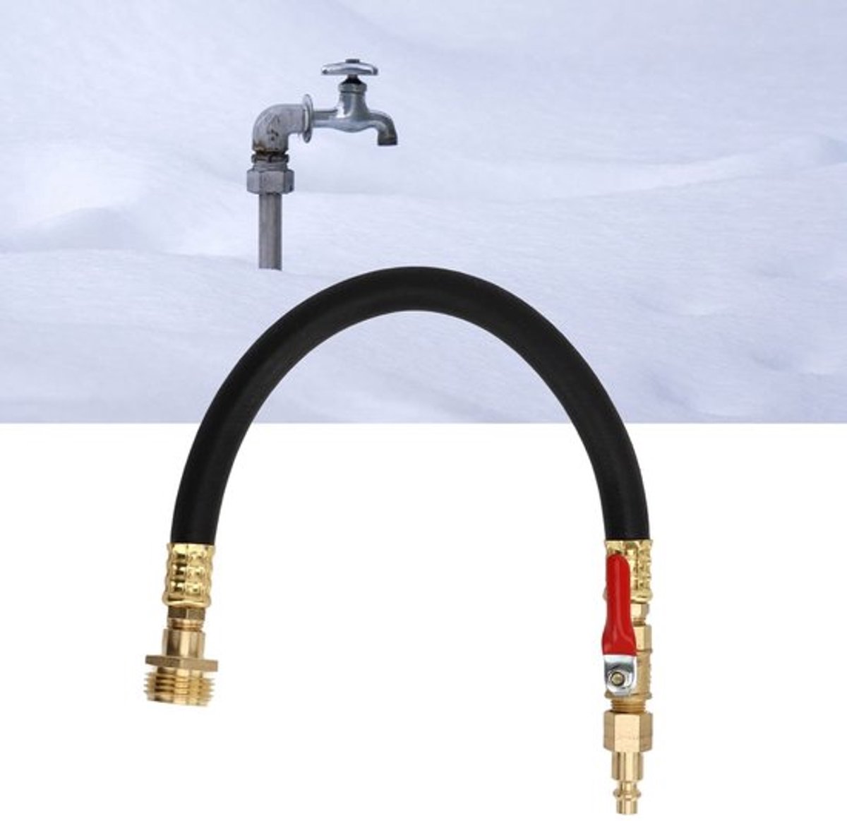 Tuinslang Adapter - Messing - Flexibele Winterbescherming - Besproeiingssystemen - Tuinonderhoud - Geschikt voor Tuinieren - Kwaliteit