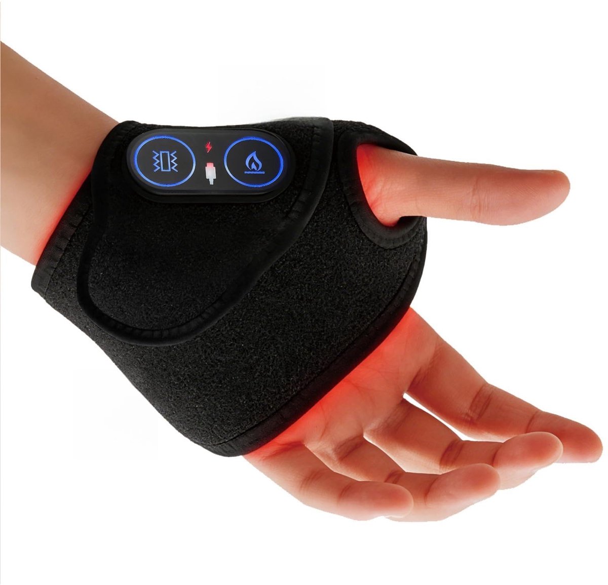 SnelShoppen - Polsmassageapparaat Warmtekussen voor de Pols - Ergonomisch, Verstelbaar en Comfortabel - Voor Ontspanning en Pijnverlichting - Ideaal v