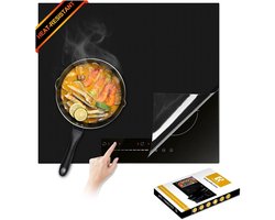 Inductiemat 61 x 53 cm, Hittebestendig Stovetop Deksel, Antislip en Krassen Bescherming voor de Oven, Geschikt voor Power Boost