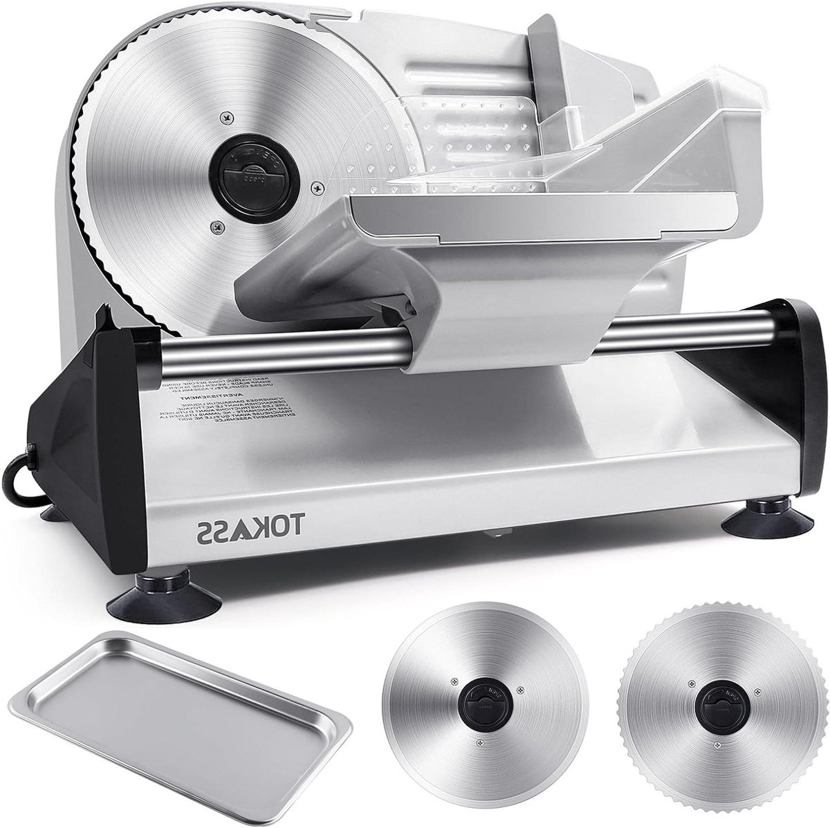 Elektrische Allessnijder - Keukenmachine - Snijden aan Huis - 200 Watt Motor - 0 tot 15 mm - Zilver