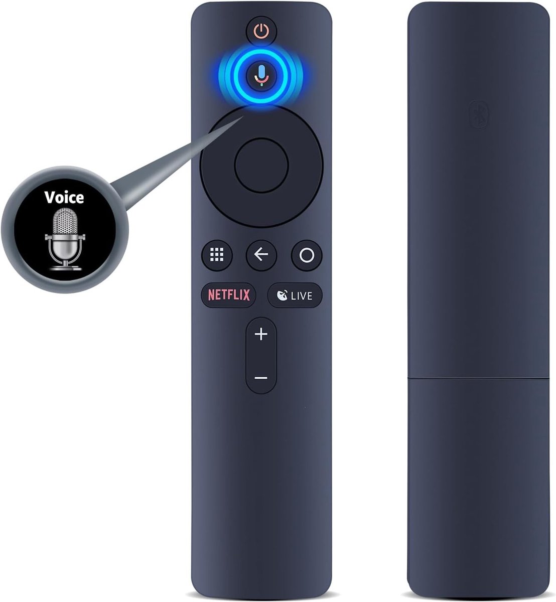 Voice Replacement Afstandsbediening Geschikt voor Mi Box S, Mi Box 4X, Mi TV Stick en 4K TV's - Perfecte Vervanger voor Verloren Afstandsbedieningen