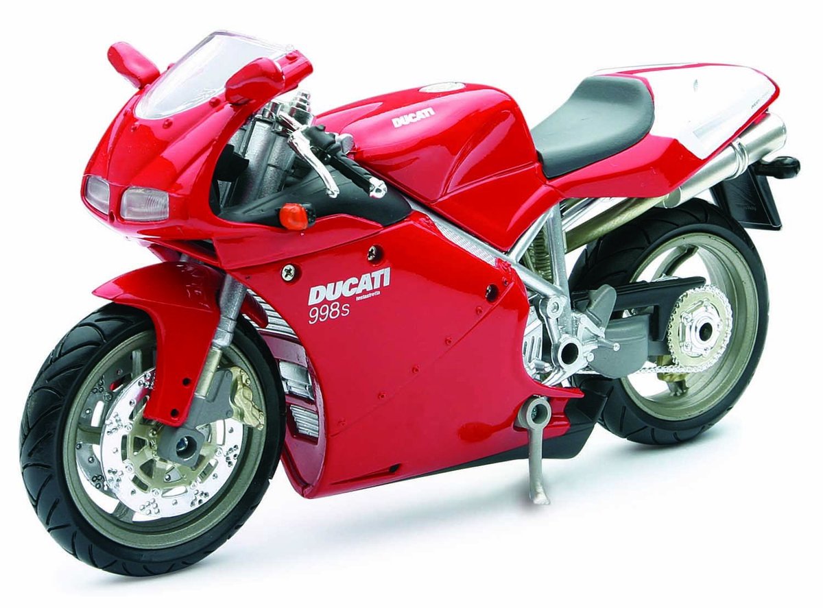 SnelShoppen - Desconocido modelbouw motorfiets - Gedetailleerd, schaalmodel, hobby, decoratie, kunststof, 1:12, perfect voor verzamelaars en modelbouw