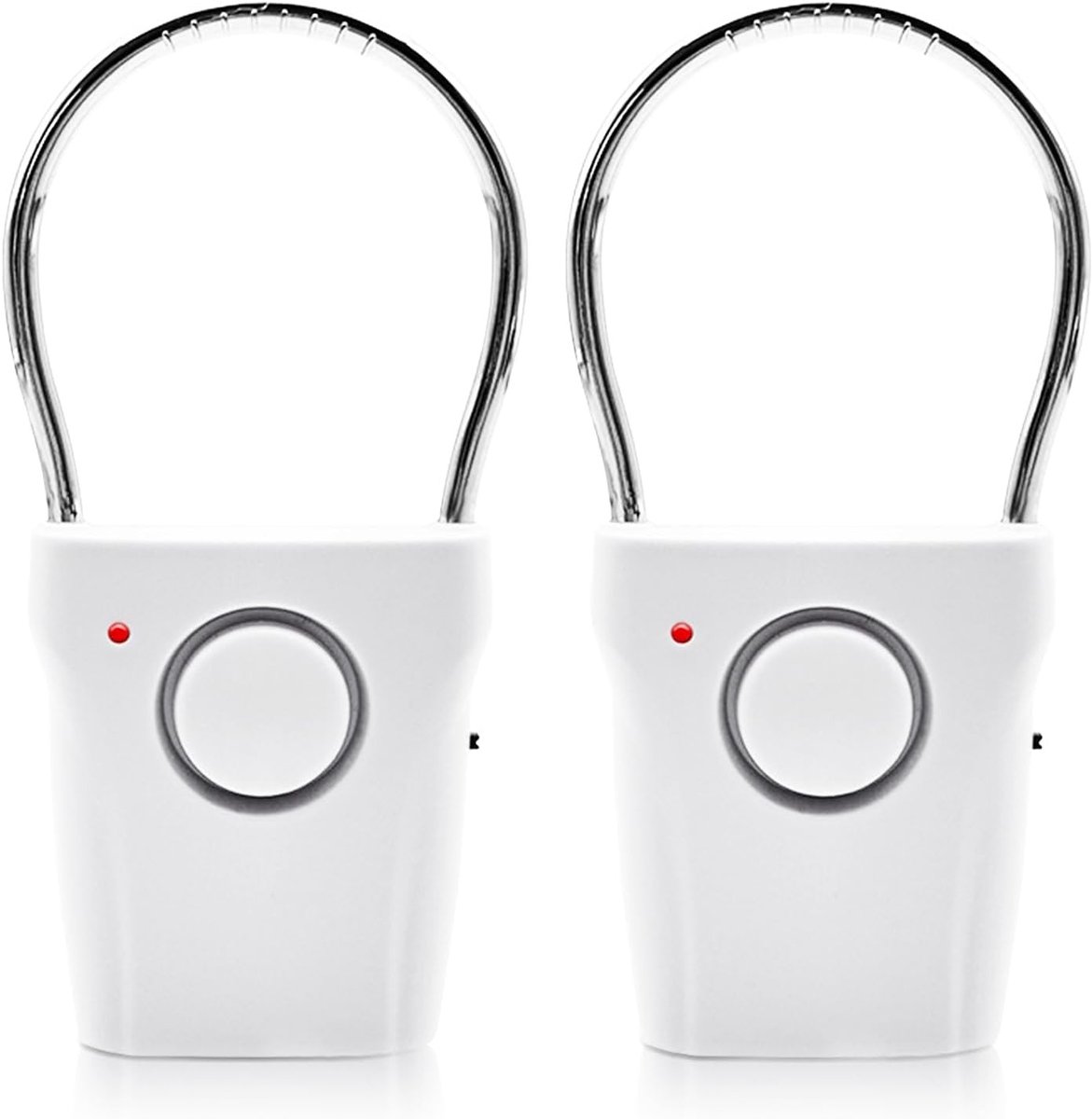 Set van 2 Deurhendel Alarmsystemen, 120dB Beveiliging, Raam Alarm, Deurstopper met Alarm voor Thuis en Kantoor