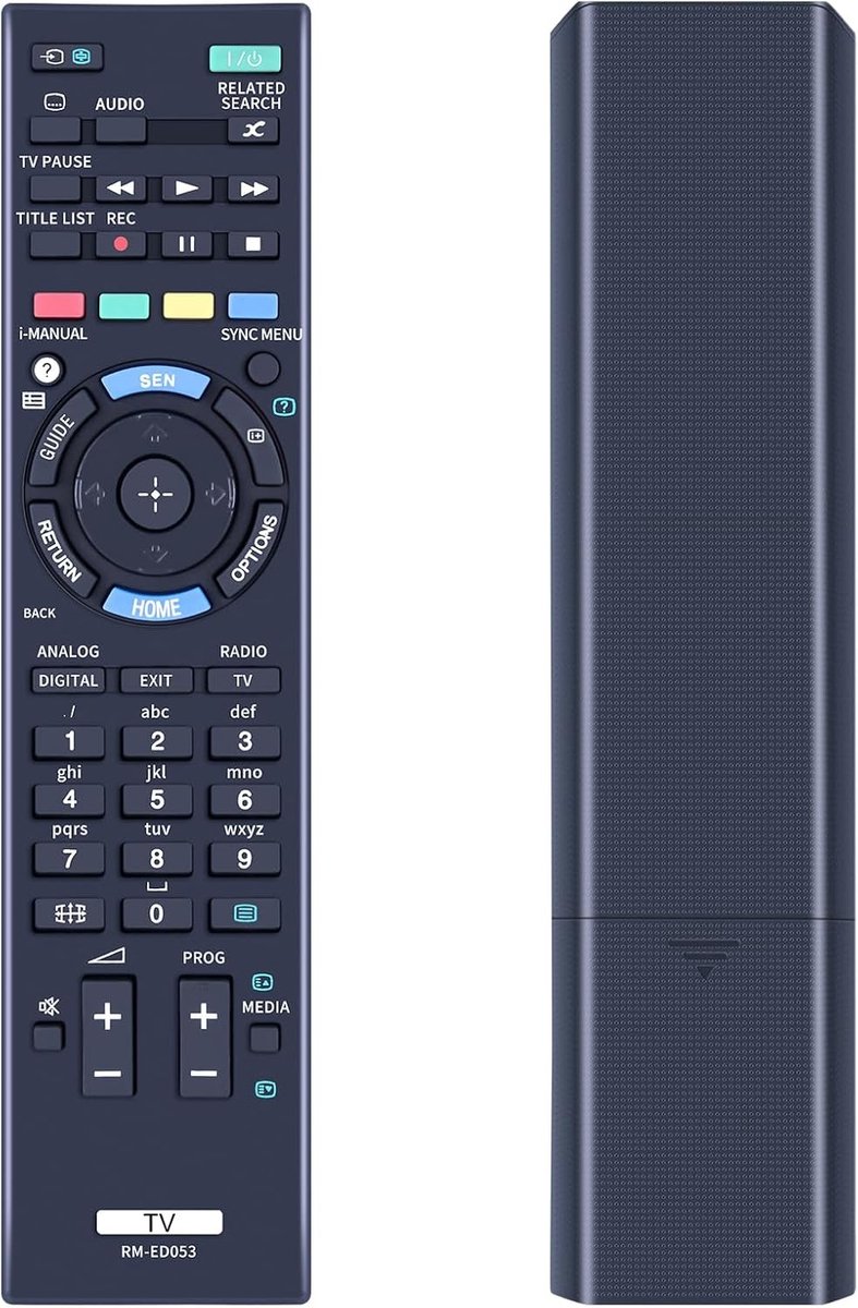 Vervangende afstandsbediening voor KDL-32W655A - Universele TV afstandsbediening met eenvoudige bediening en compatibiliteit
