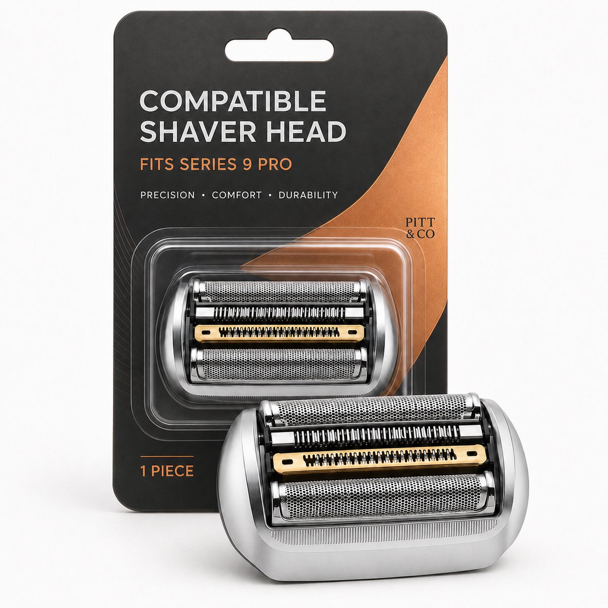 Scheerkop geschikt voor Braun series 9 PRO 94m en 96m -Zilver