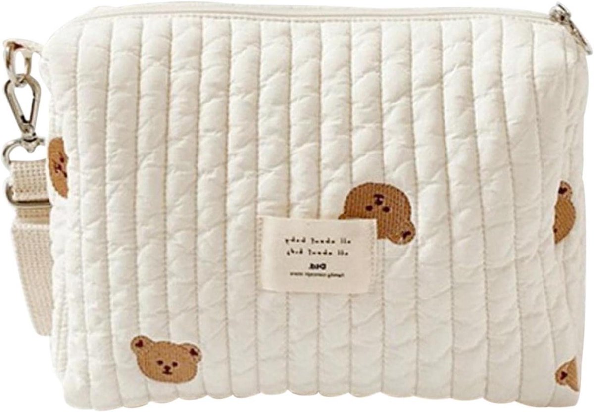 Baby Opbergtas - Luier Organizer - Kinderwagen Accessoire - Multifunctioneel Ontwerp - 26 x 19 cm - Wit