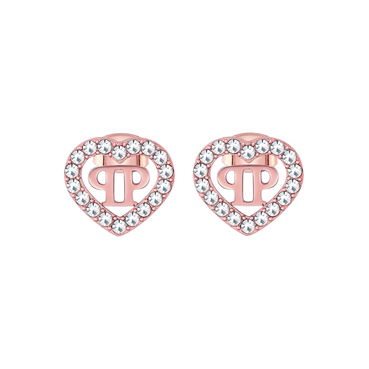 Philipp Plein - PJZEA10EU - Oorbellen - Dames - PLEIN ROCKED HEART