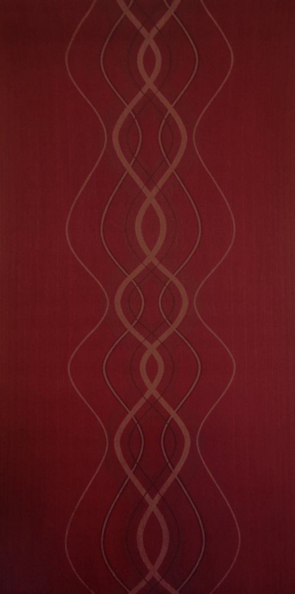 Bordeaux Rood goud behang rasch 79291