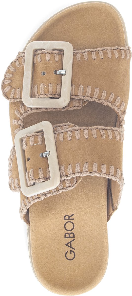 Gabor 741 Slippers - Dames - Camel - Maat 44