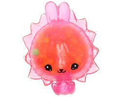 Squishy speelgoed - Bubbleezz Rode Zonnebloem 12 cm - Mega Knijpbal met Charm