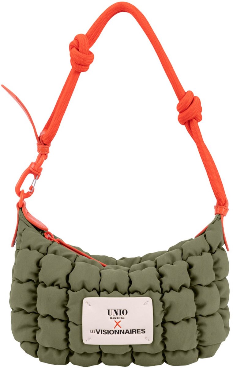 Unio Hamburg x Les Visionnaires schoudertas Bubble Unio Little Sophie Deep Forest olijfgroen