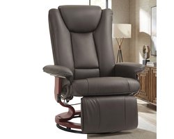 Relaxfauteuil - Relaxzetel - Relaxstoel - Fauteuil - Stoel - Met armleuning - Voor één Persoon - Fluweel - Bruin