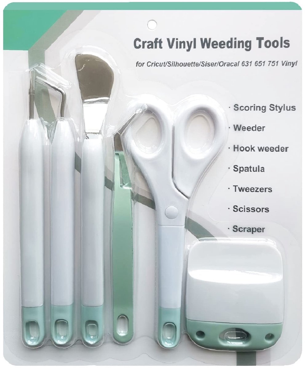 Complete Set van 6 Vinyl Weeding Tools voor Plotters - Ideaal voor Silhouette, HTV en Cameo Gebruik