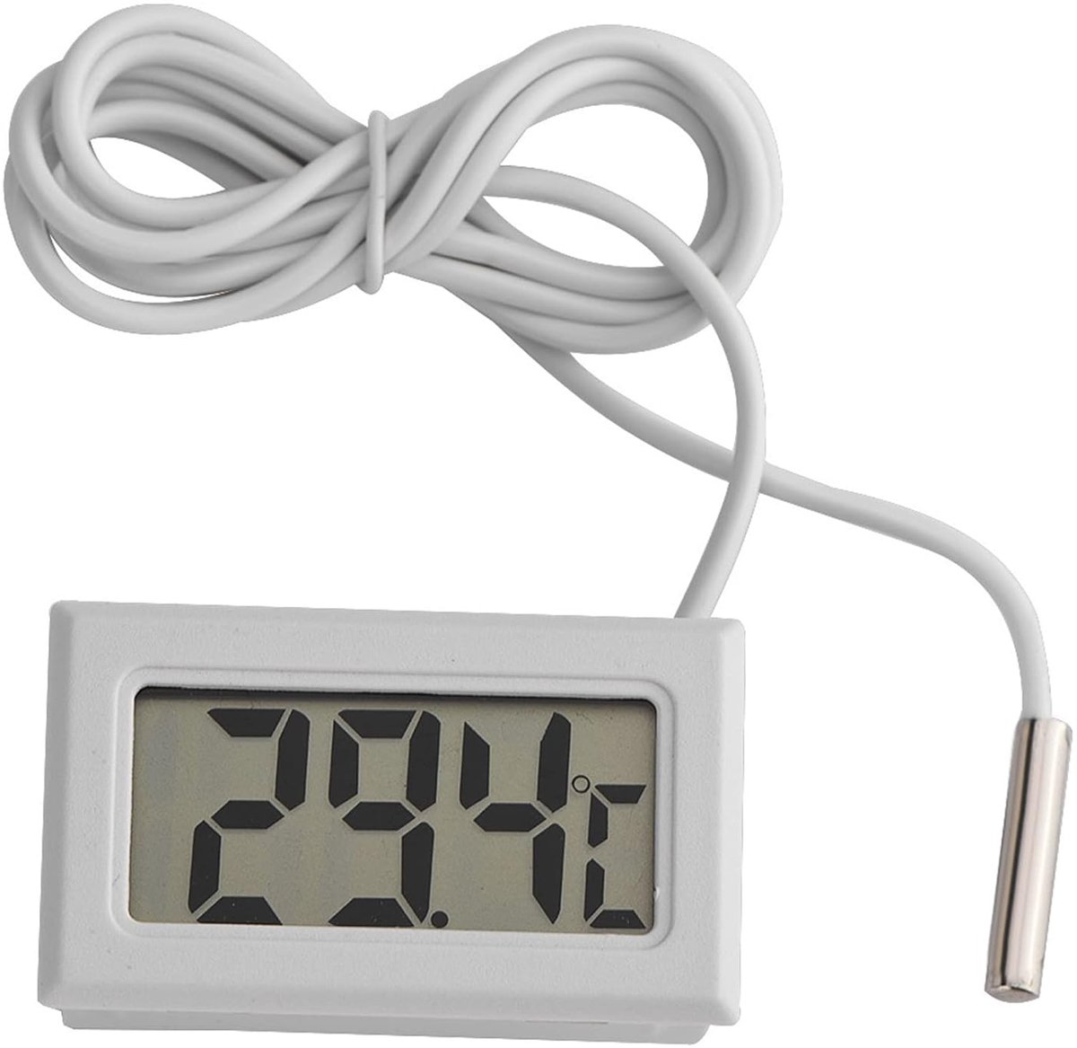 Digitale thermometer zwembad - mini formaat - led-display - nauwkeurige temperatuurmeting - SnelShoppen