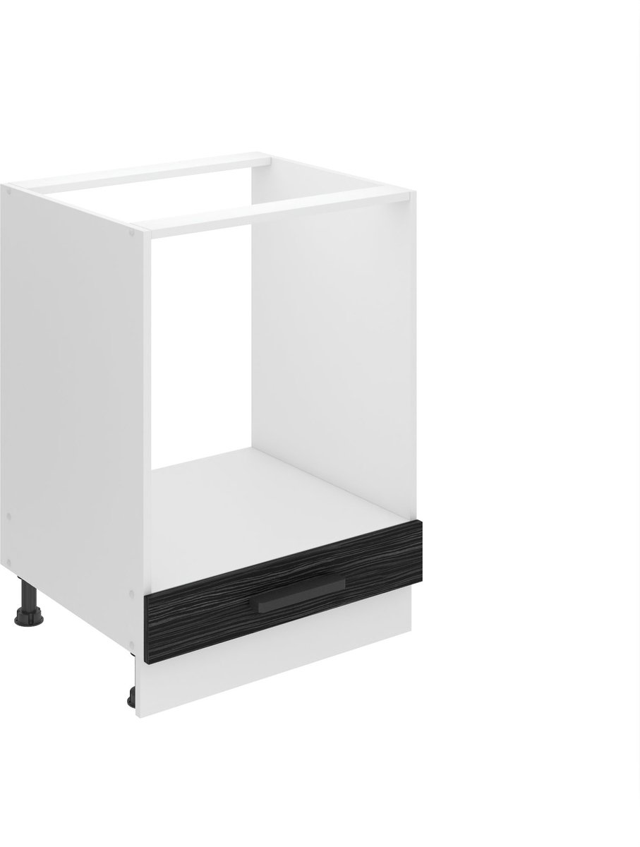 BELINI Ovenombouwkast SDP 60 cm met Klep - Koninklijk Ebbenhout