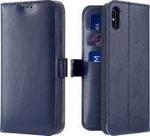 iPhone X/Xs hoesje - Dux Ducis Kado Wallet Case - Blauw